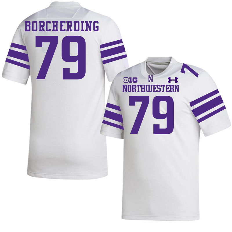 Northwestern Wildcats #79 Jace Borcherding College Football Jerseys Stitched-White